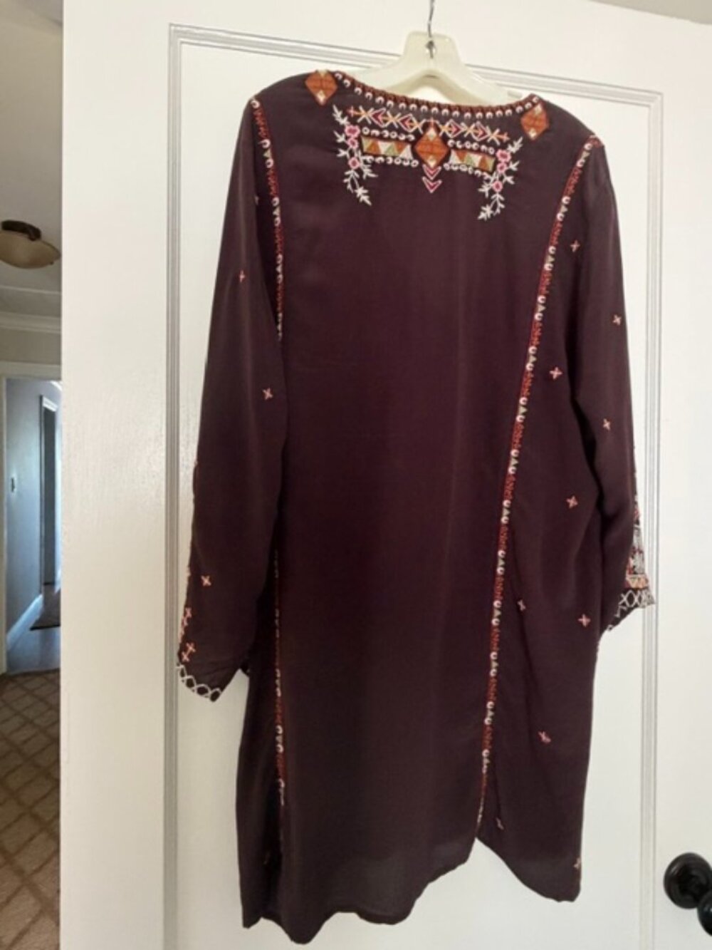 Johnny Was Brown Tunic